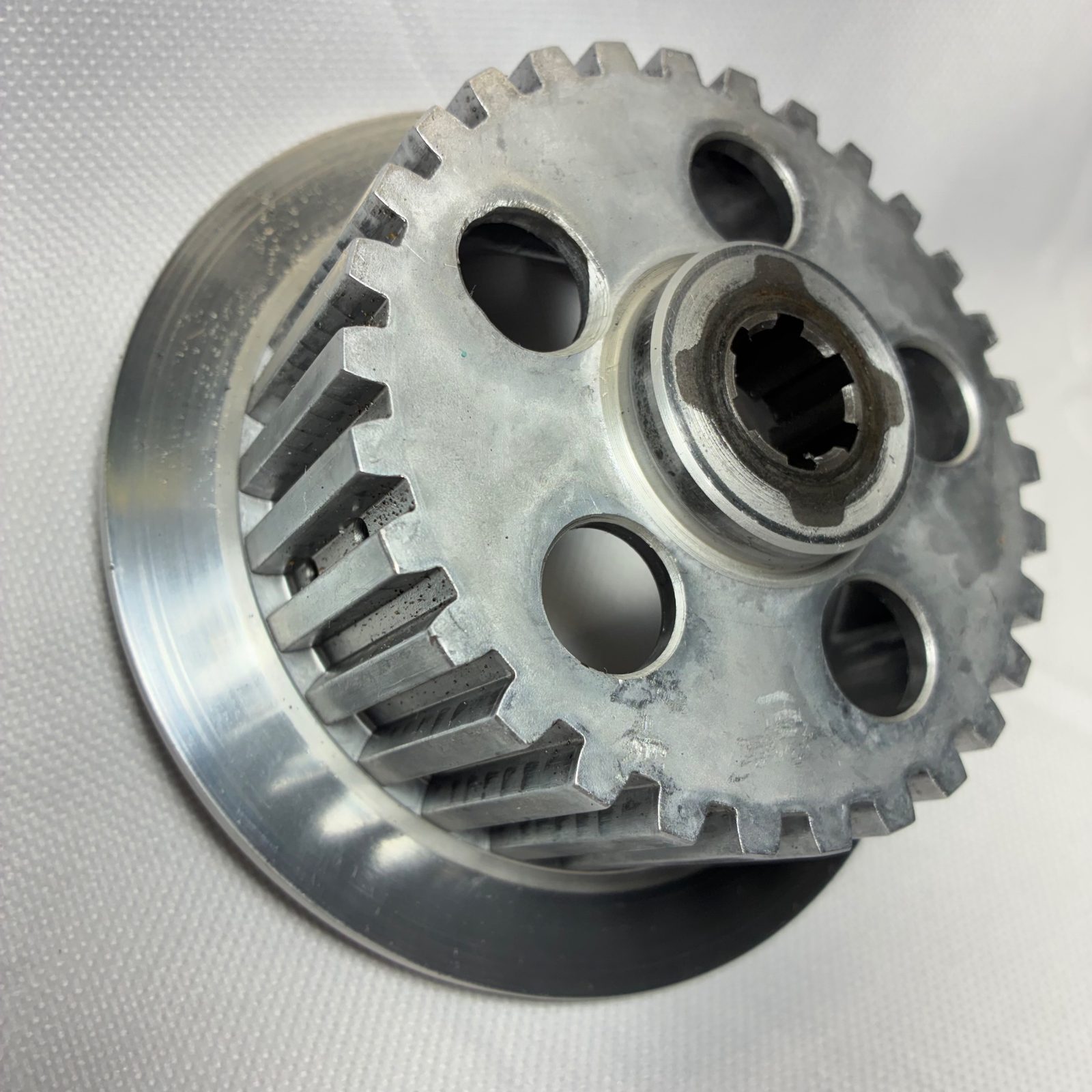 1990 Kawasaki KX125 OEM Clutch Inner Hub and Pressure Plate - 13088-1081