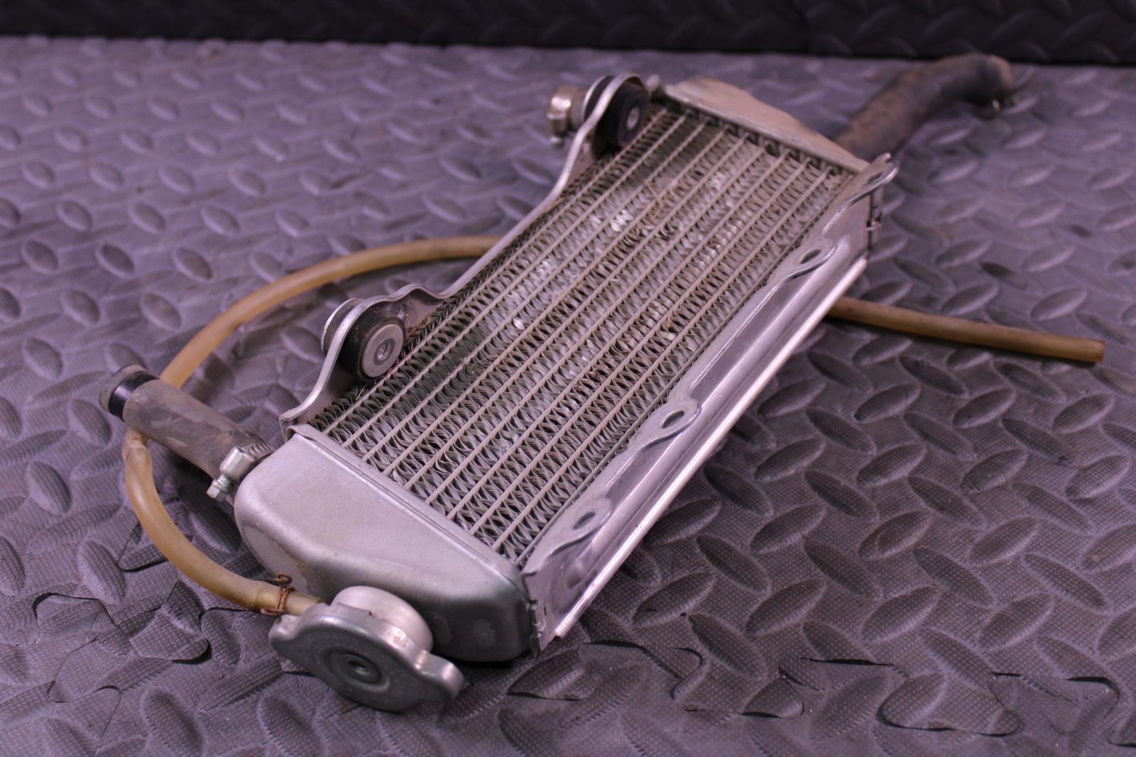2004 Yamaha YZ450F OEM Right Radiator with Hoses and Cap 5TA-12461-00-00