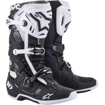 ALPINESTARS  2010020-12-10 Tech 10 Boots - Black/White - US 10