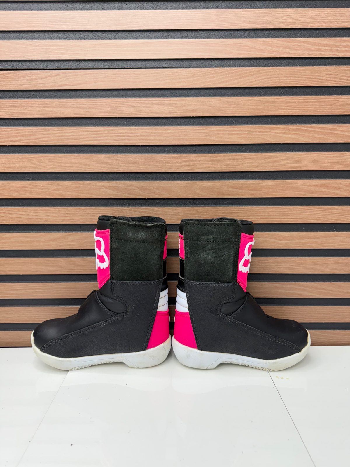 Like New - Fox Racing Kids Comp Boots - Black / Pink - K13