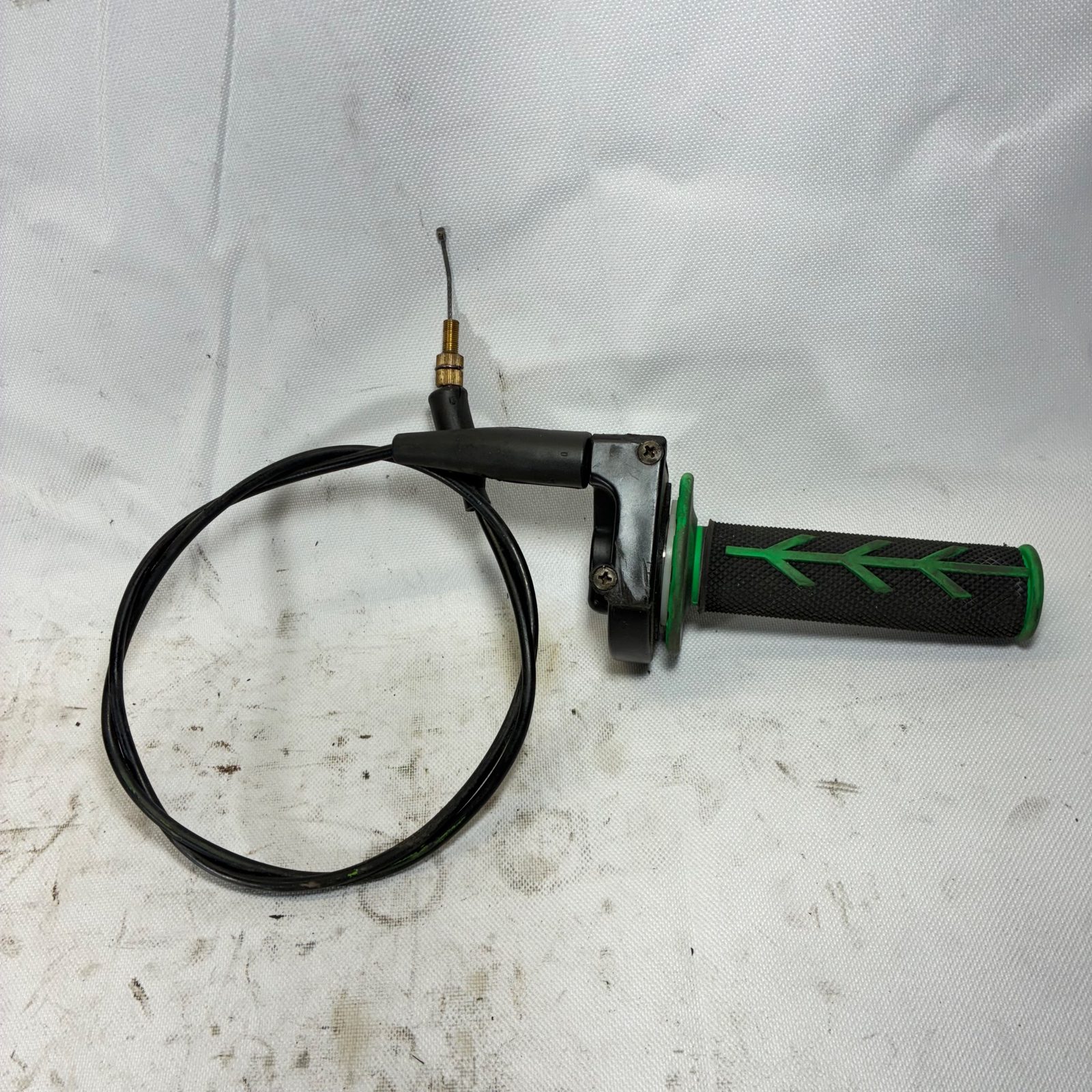 1990 Kawasaki KX125 OEM Throttle Tube Housing with Cable and Grip - 32099-1036