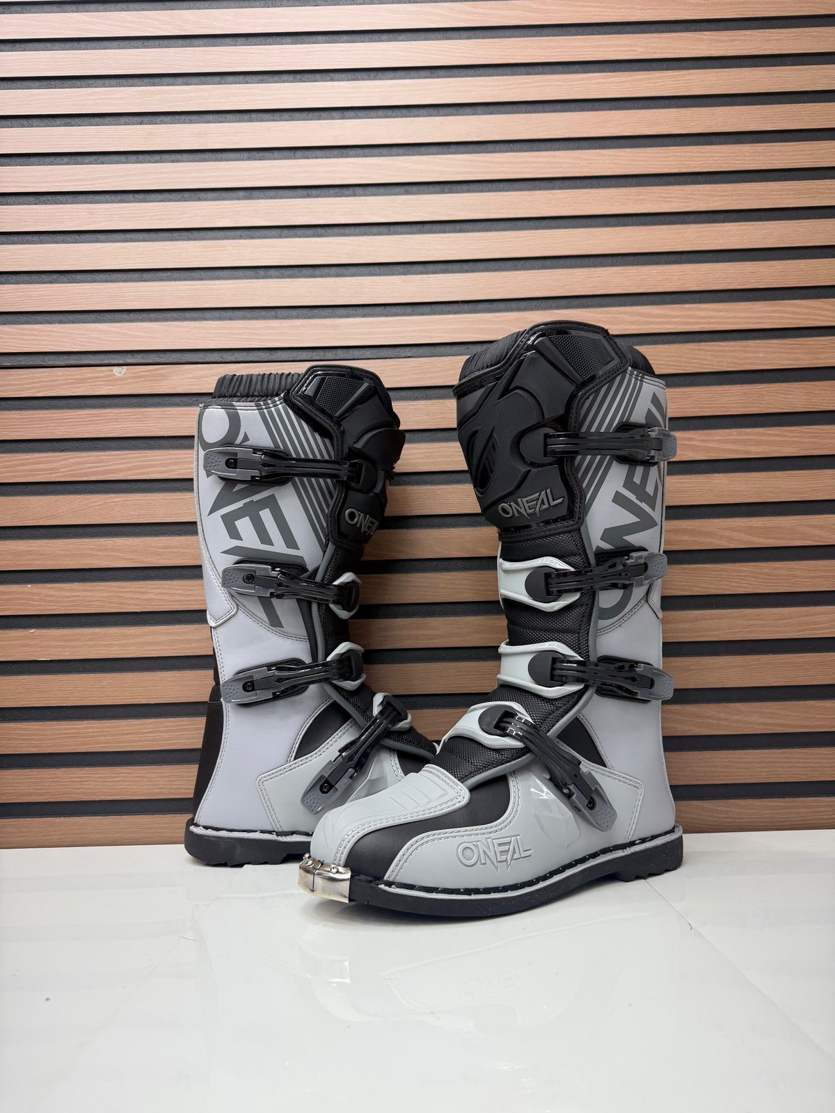 O'Neal Element Motocross Boots Grey / Black - Size 10
