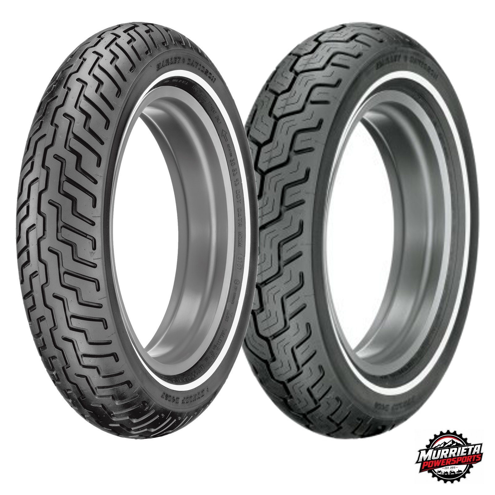 Dunlop D402 MT90B16 Front MU85B16 Rear Tire Set