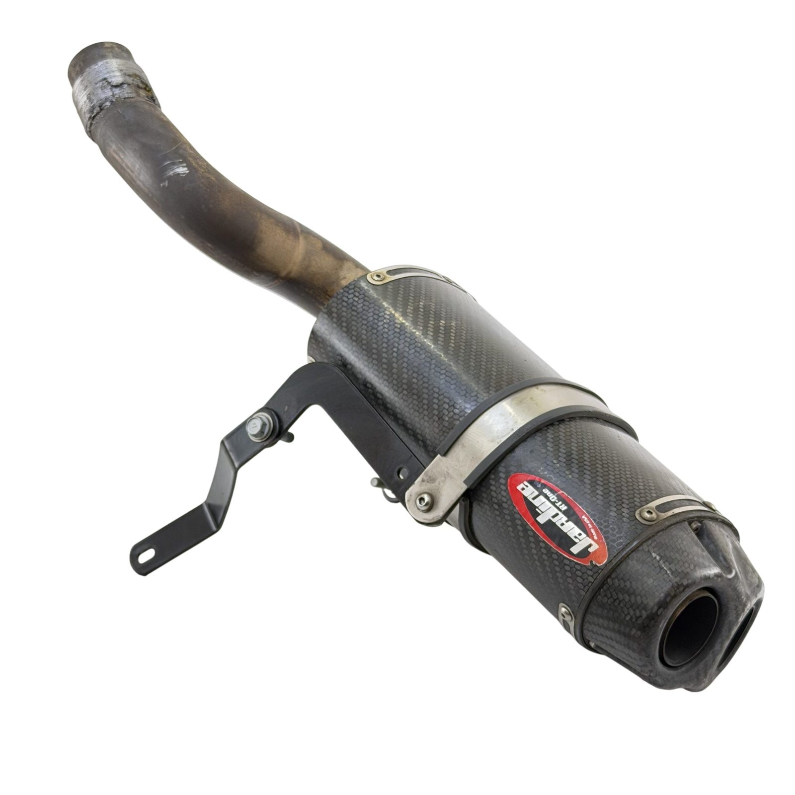 2007-2008 KAWASAKI NINJA ZX6R AFTERMARKET CARBON EXHAUST MUFFLER 18091-0329