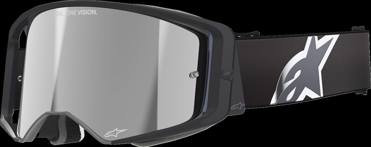 Alpinestars Supertech Corp ABS Vision Goggle Black Gray Mirror Lens New