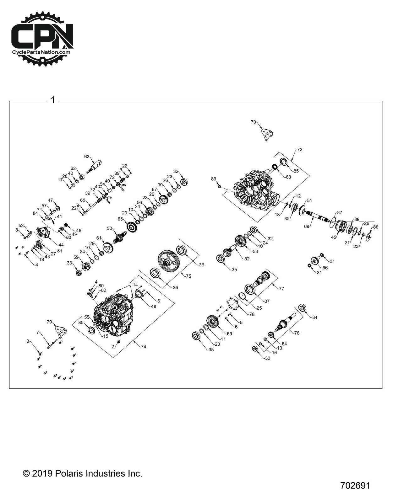 Polaris OEM Seal, Viton Triple Lip W/Shield and Flange, 32X49X9 (3236634) (2020)