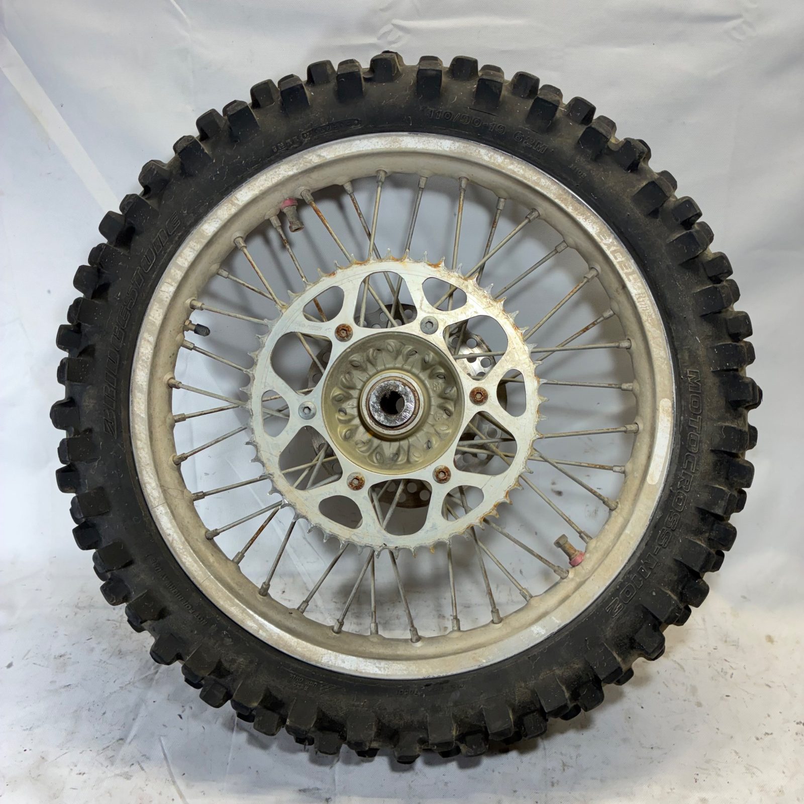 2006 KTM 250 EXC Rear Wheel Rim with Hub, Rotor and Tire - 78009010144