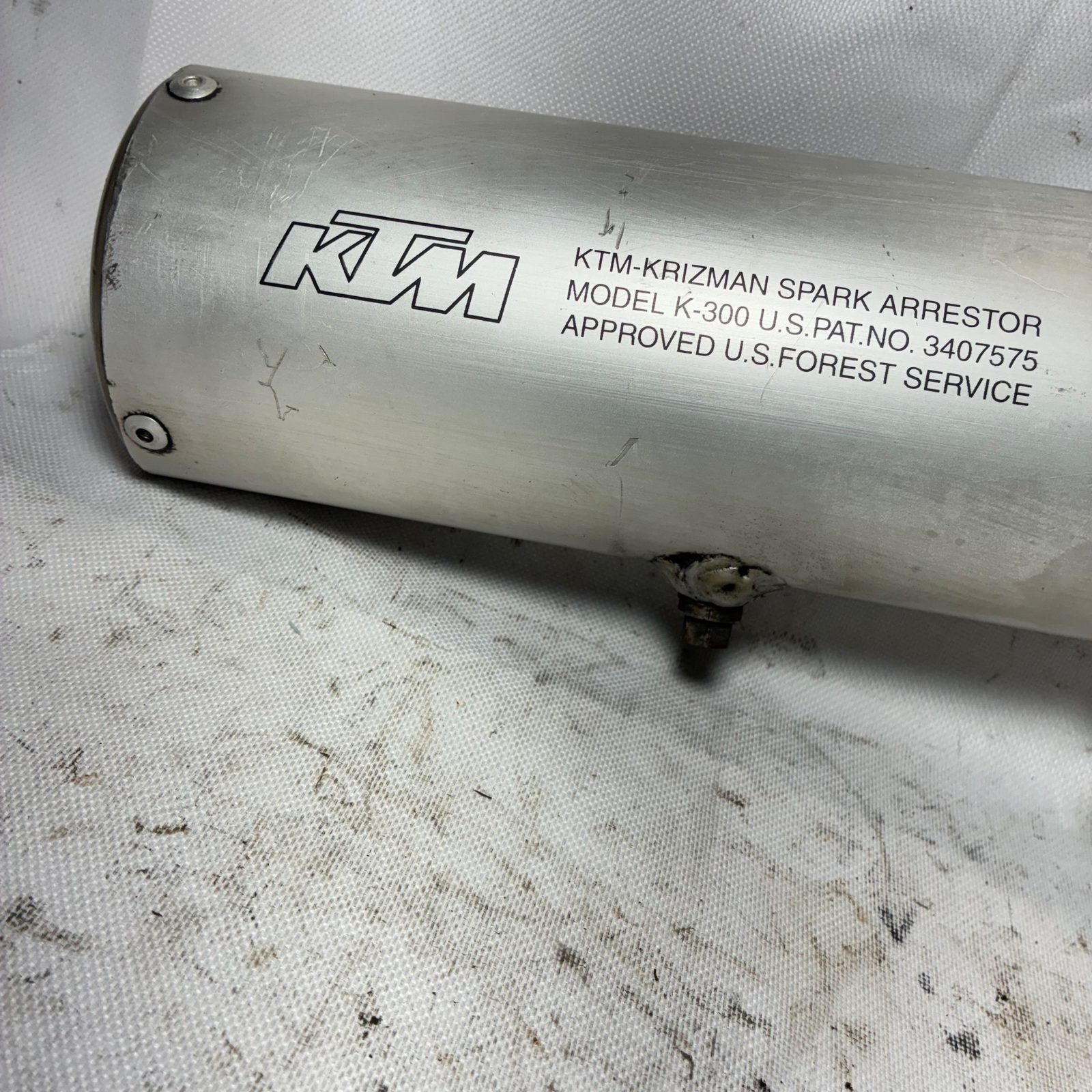 1996 KTM 300 EXC Exhaust Silencer Complete Assembly