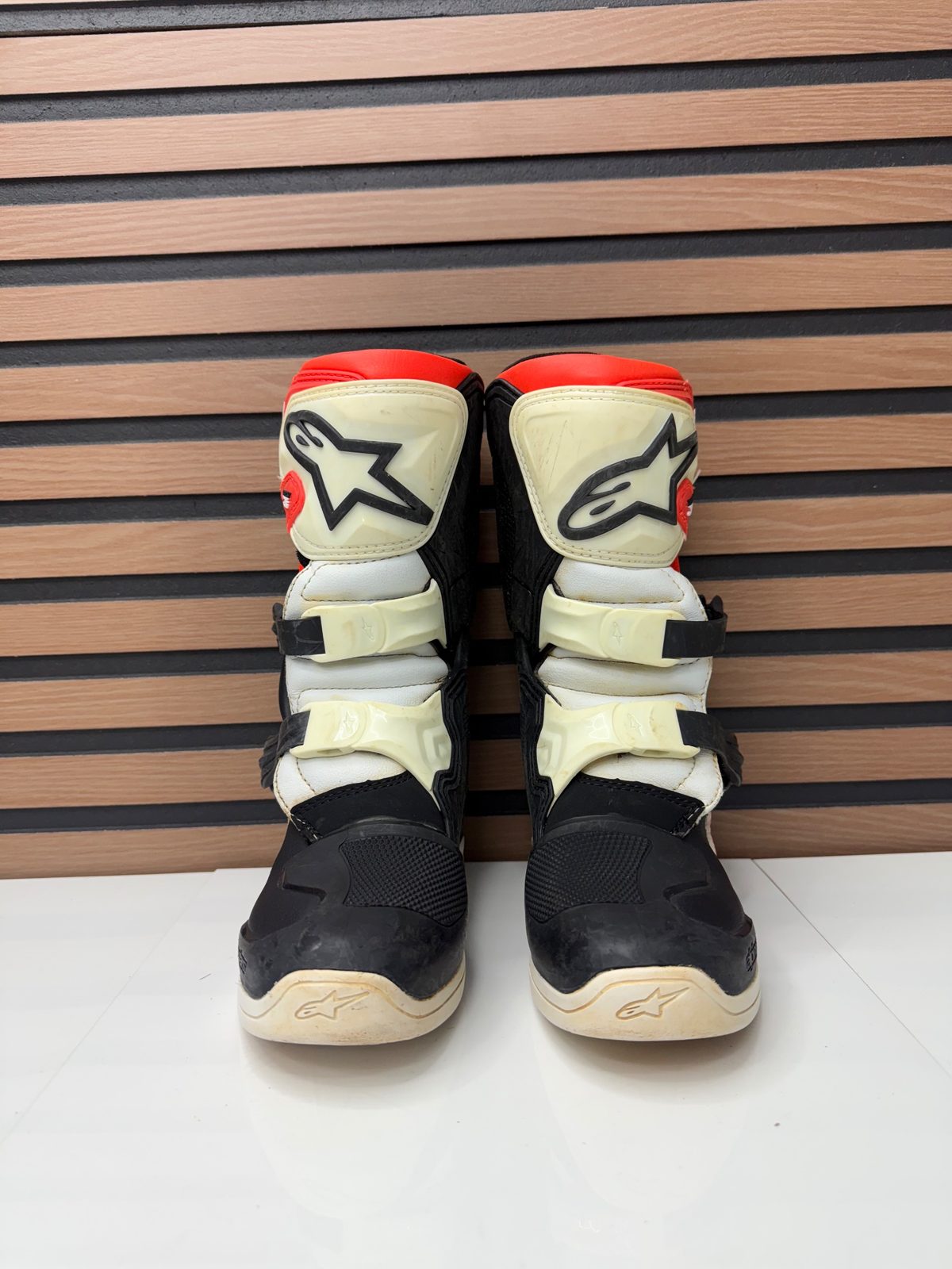 Alpinestars Tech 3S Youth Motocross Boots Orange / White - Size 1 US