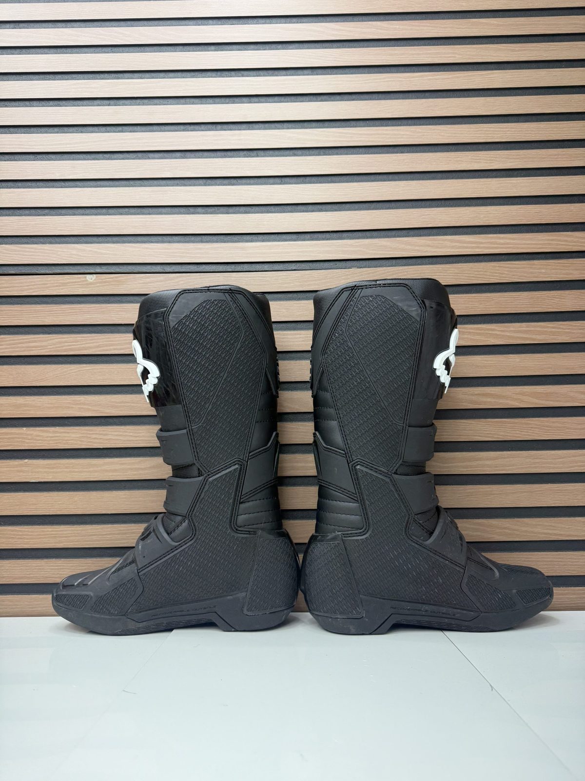 Fox Racing Comp Motocross Boots - Black / White - Size 8