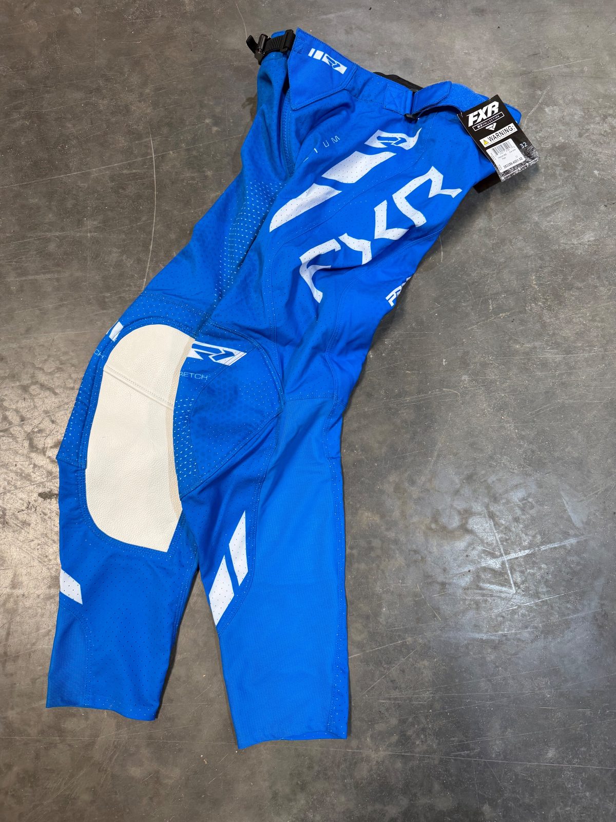FXR Helium MX Pants Size 32 Blue White New With Tags