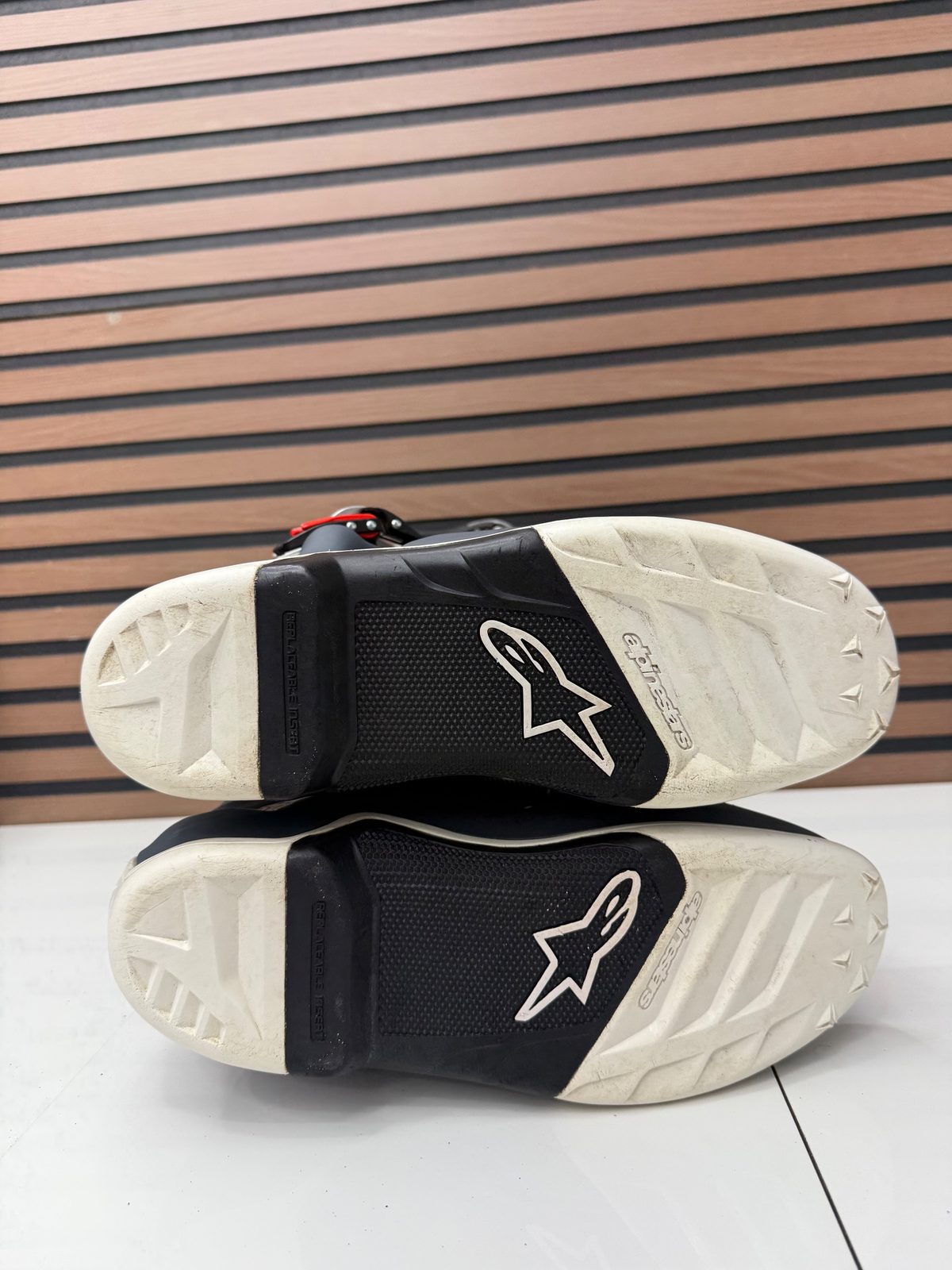 Alpinestars Tech 7 Motocross Boots White Grey Size 11 US Like New