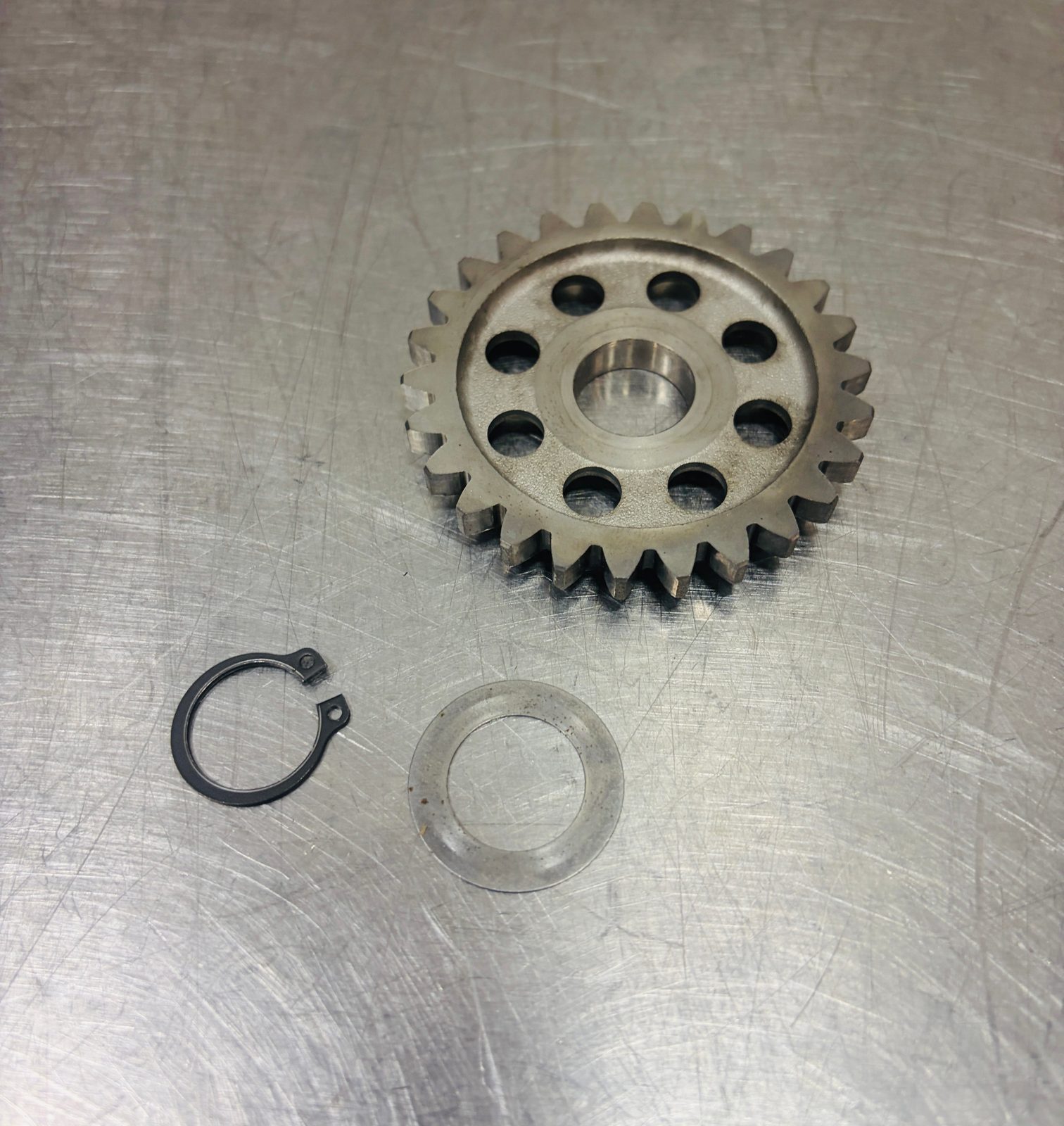 2005-2027 Yamaha YZ125 OEM Kick Starter Idler Gear with Washer and Clip - 1C3-15641-00-00