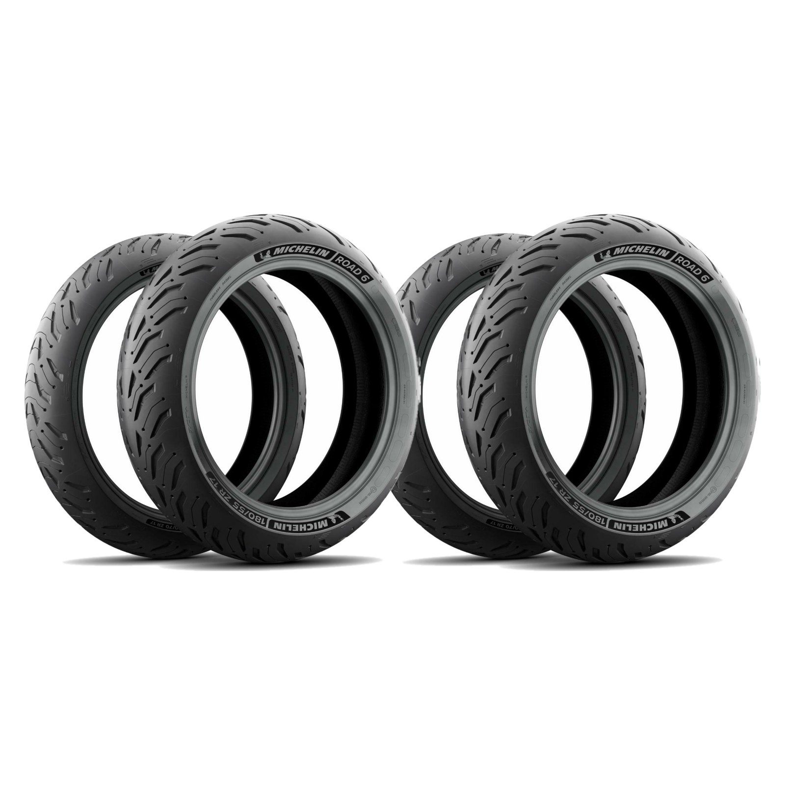 Michelin Road 6 110/80ZR19 Front 180/55ZR17 Rear Motorcycle Tire Set