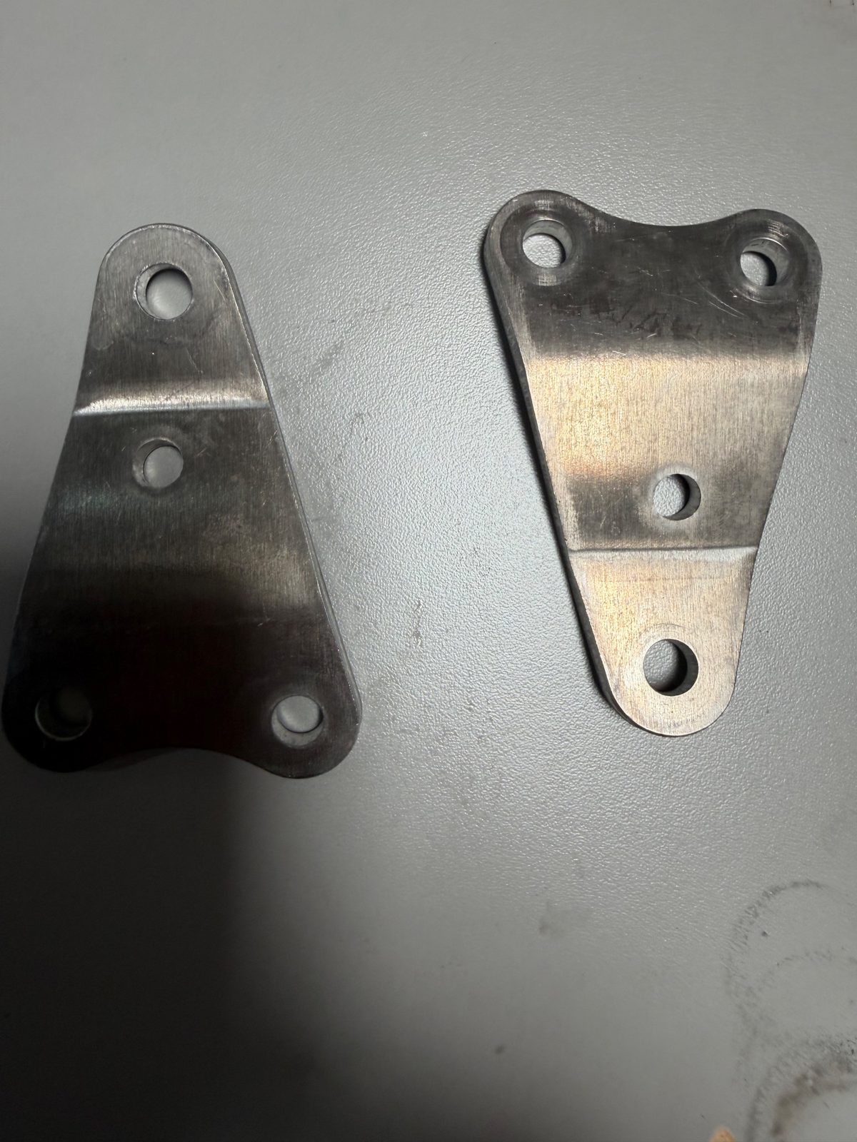 Yamaha Stainless Steel Engine Mount Bracket Plates Pair yz125