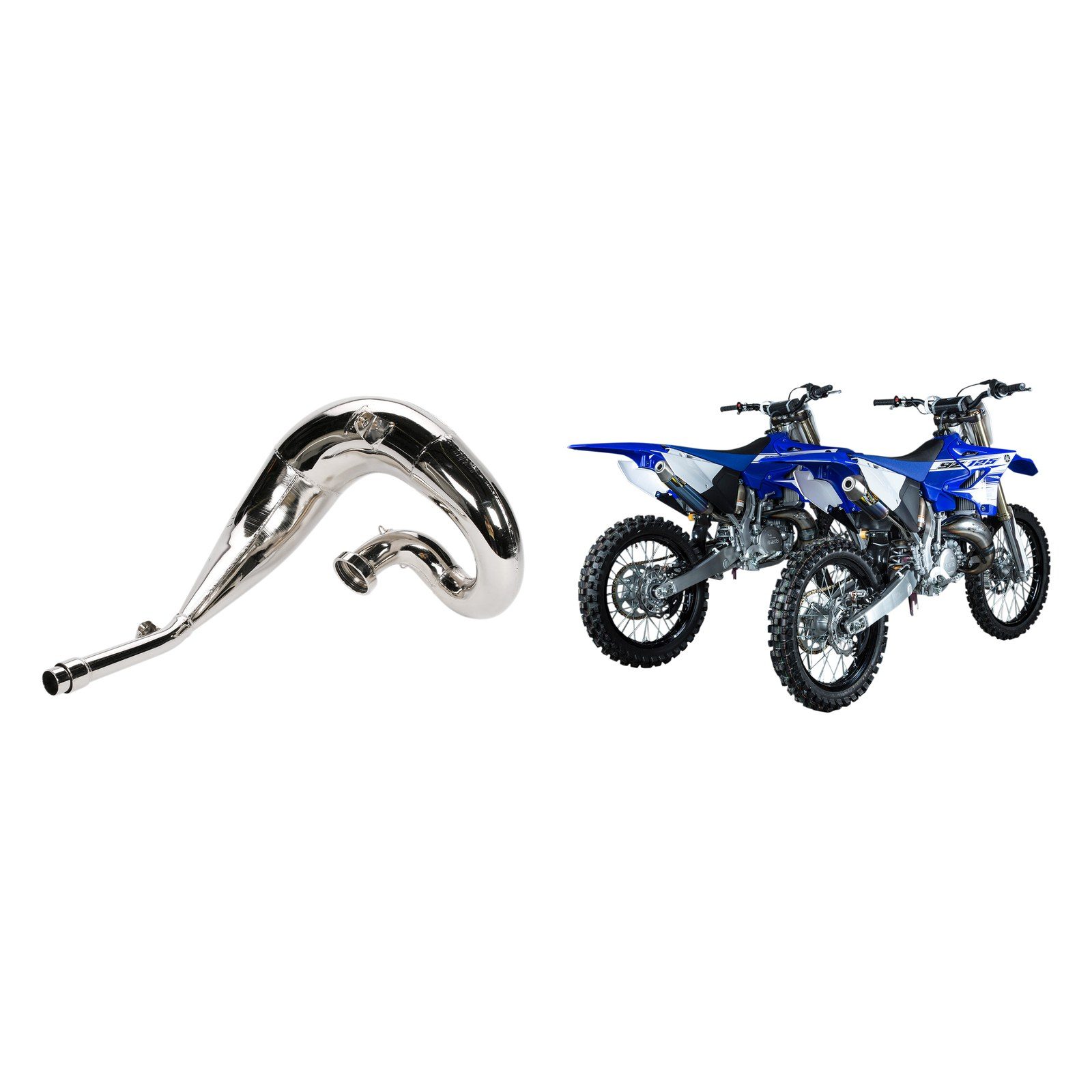 FMF Fatty Exhaust Pipe PowerCore 2.1 Titanium 2002-2026 Yamaha YZ250 Exhaust Kit