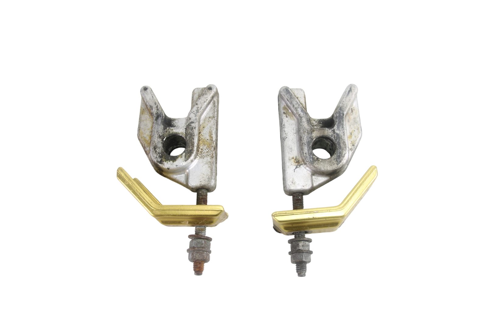 Ducati 851 888 Rear Stand Bobbin Spool Mount Brackets Pair OEM