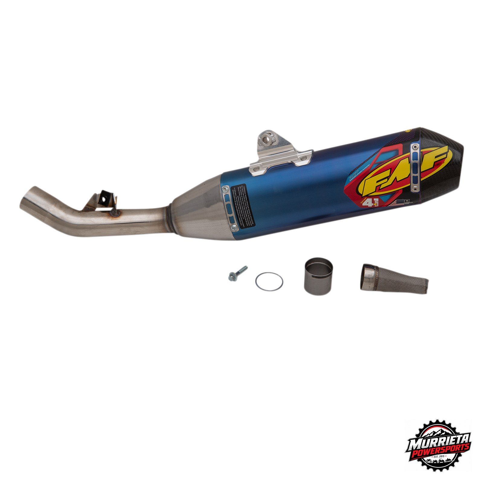 FMF Factory 4.1 RCT Slip-On Exhaust Muffler Titanium Honda CRF450X 2019-2027