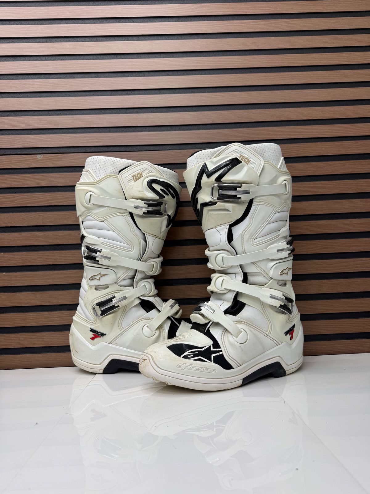 Alpinestars Tech 7 Boots - White / Black - Size 11