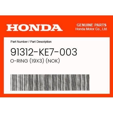 2002-2026 Honda CRF450R CRF450RX CRF250R OEM O-Ring 19x3 91312-KE7-003