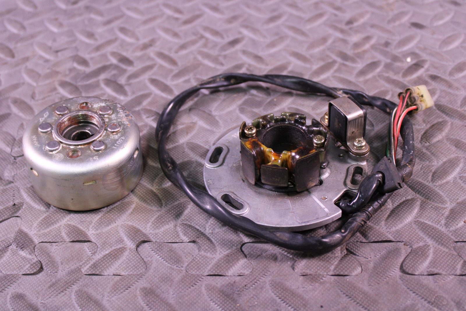 1996 SUZUKI RM125 OEM STATOR FLYWHEEL ROTOR MAGNETO IGNITION SET 43D11 - 32102-36E10