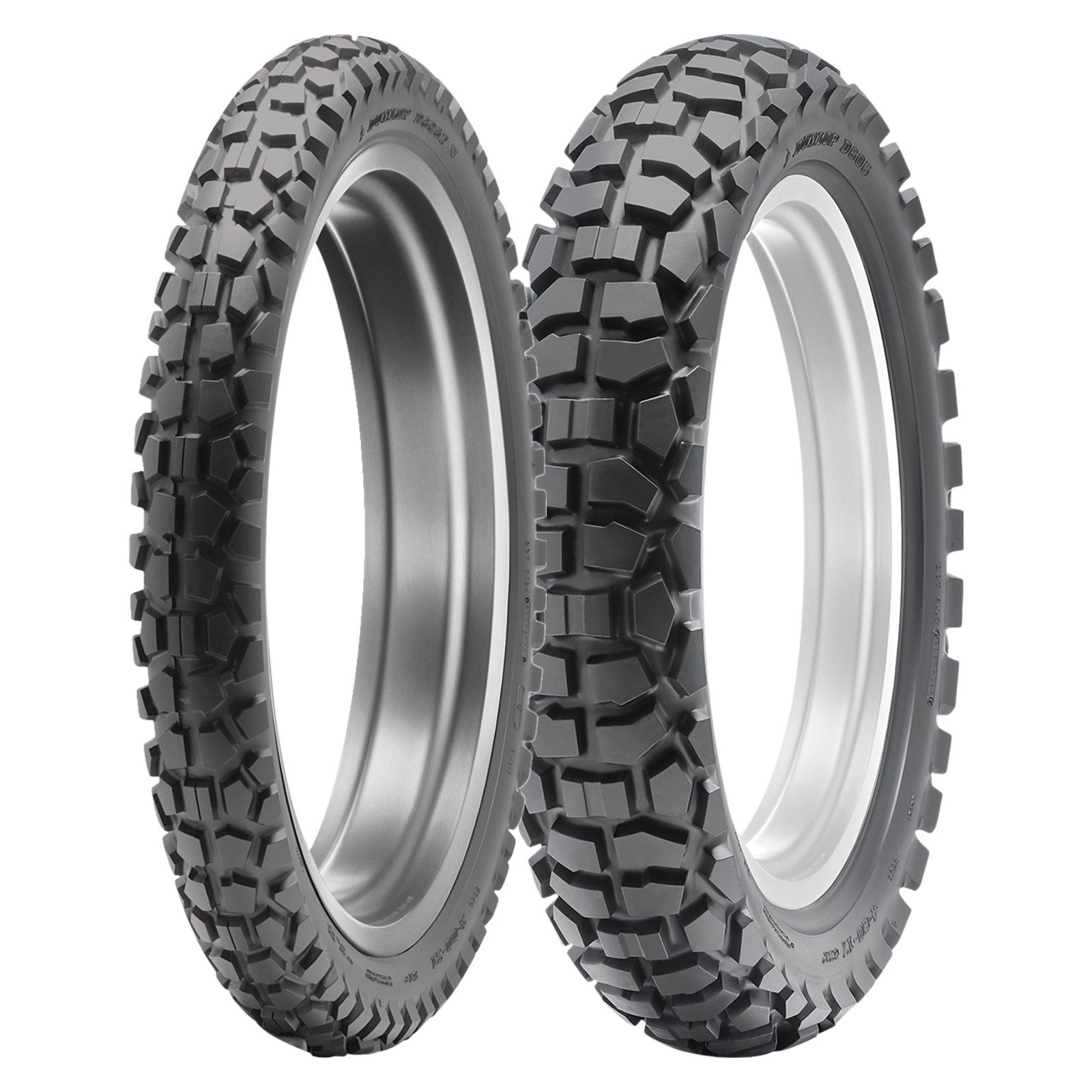 Dunlop D605 90/90-21 4.60-17 Front Rear Tire Set Dual Sport KLR650 DOT Tires