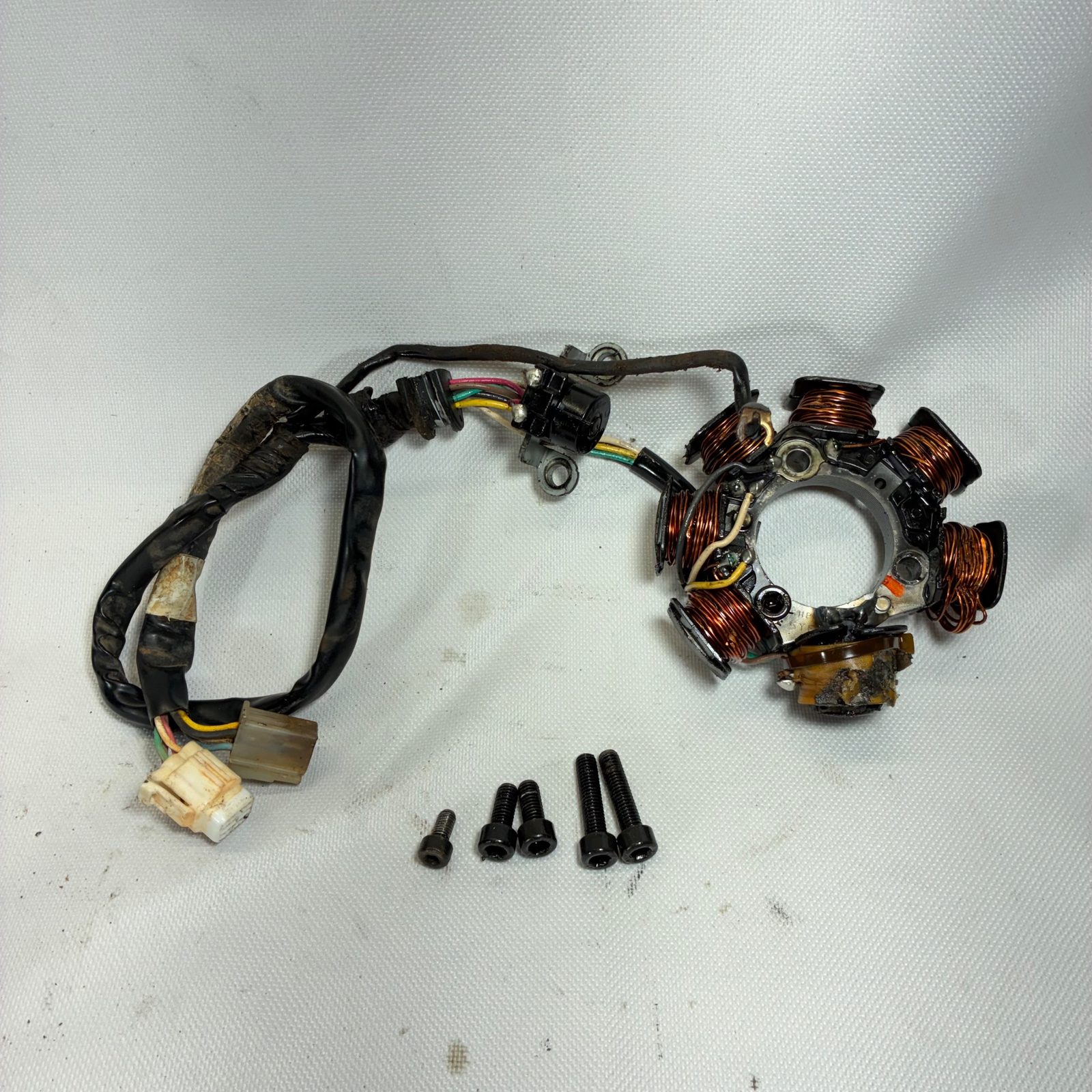 2006 Yamaha TTR125LE Stator Coil Assembly with Wiring Harness - 3KJ-82310-12-00