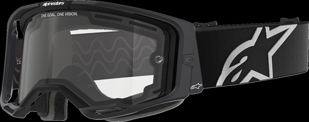 Alpinestars Vision 8 Corp Dual Pane Goggle Black Clear Lens New