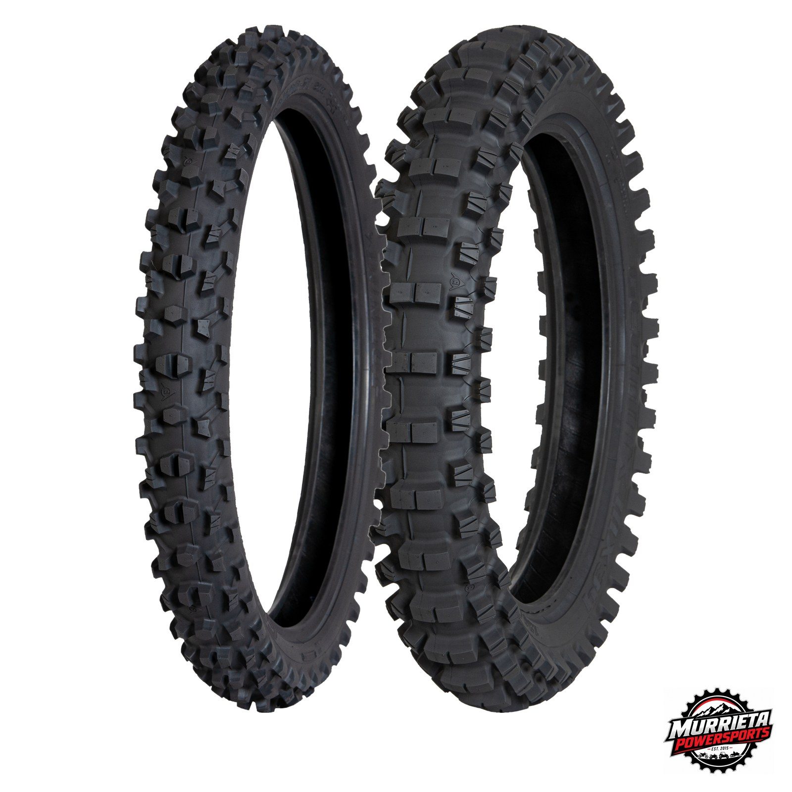 Dunlop Geomax MX34 Bias Tube Type Front 80/100-21 Rear 120/90-19 Tire Set