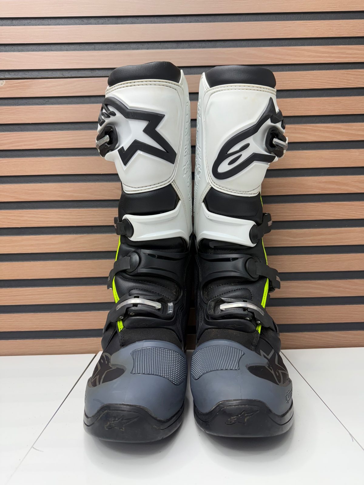 Alpinestars Tech 5 Motocross Boots Grey / White - Size 9 US
