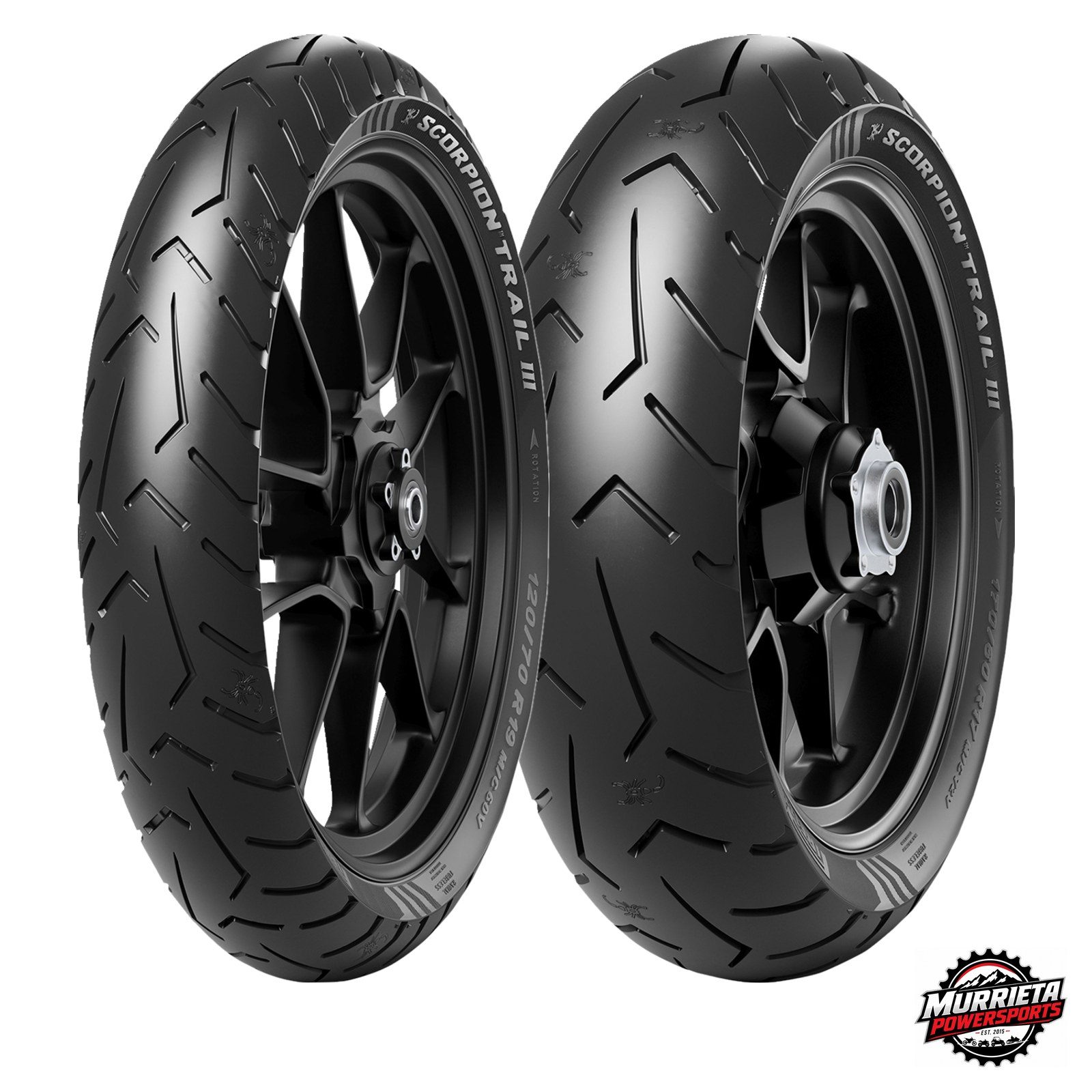 Pirelli Scorpion™ Trail III 120/70ZR19 Front 170/60ZR17 Rear Dual Sport Tire Set