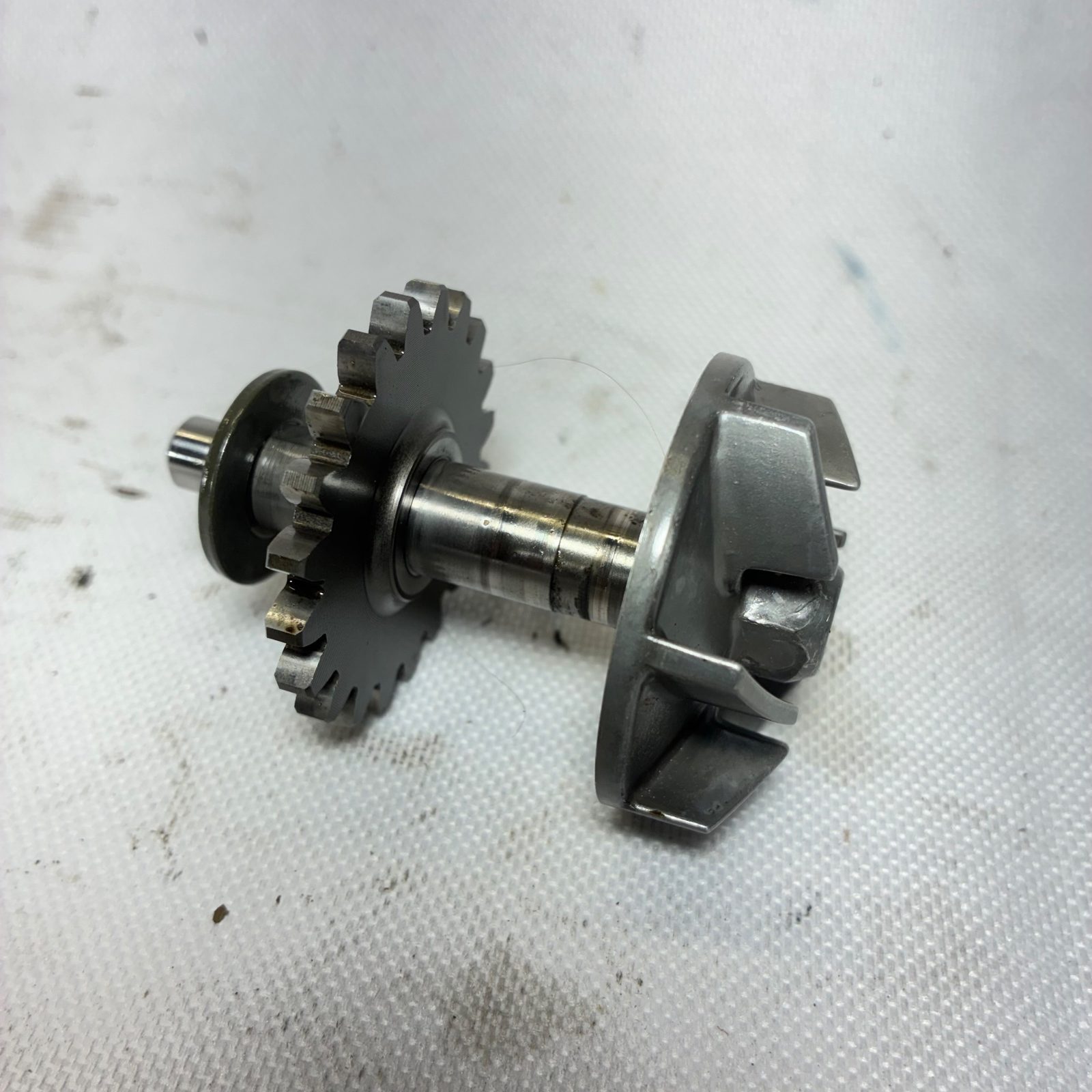 1999 Yamaha YZ250 OEM Water Pump Impeller Shaft with Drive Gear - 5DJ-12451-00-00