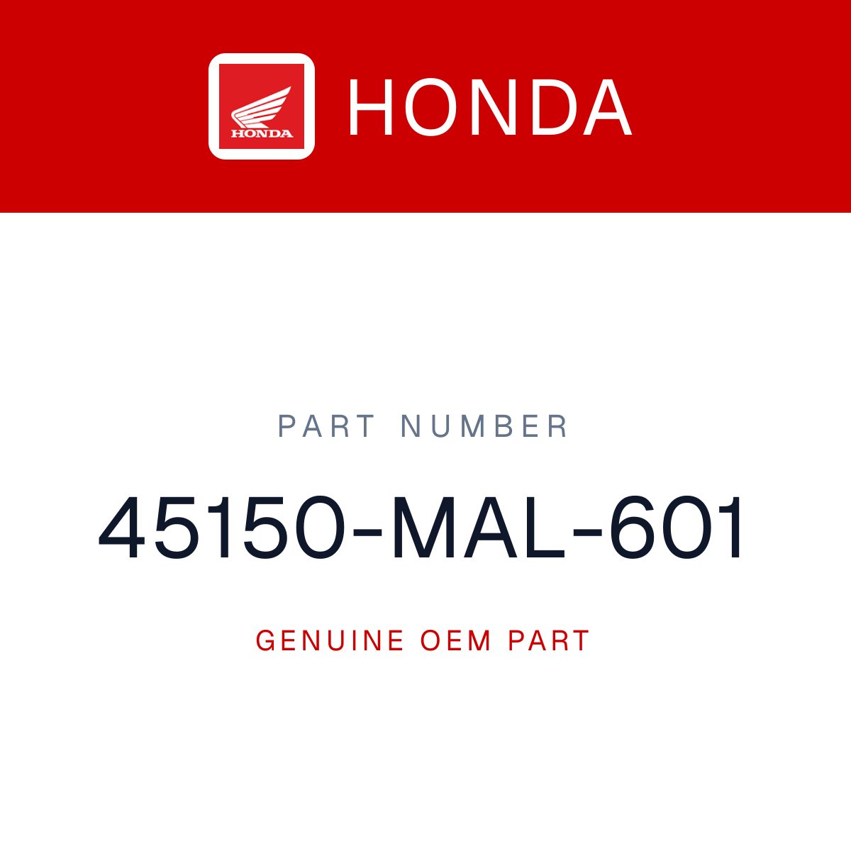 Honda OEM Front Brake Caliper Set 1995-1998 600 - 45150-MAL-601 undefined