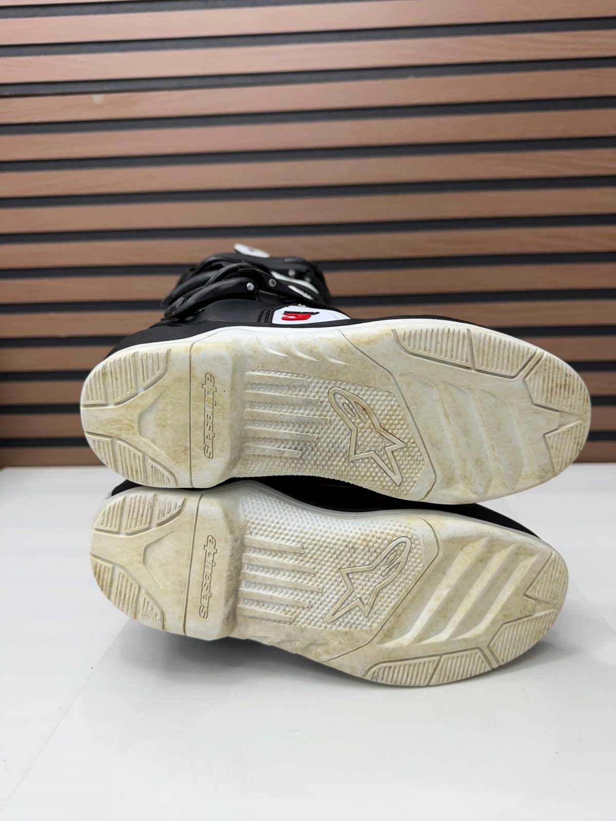 Alpinestars Tech 3S Youth Motocross Boots Black / White - Size 4 Used