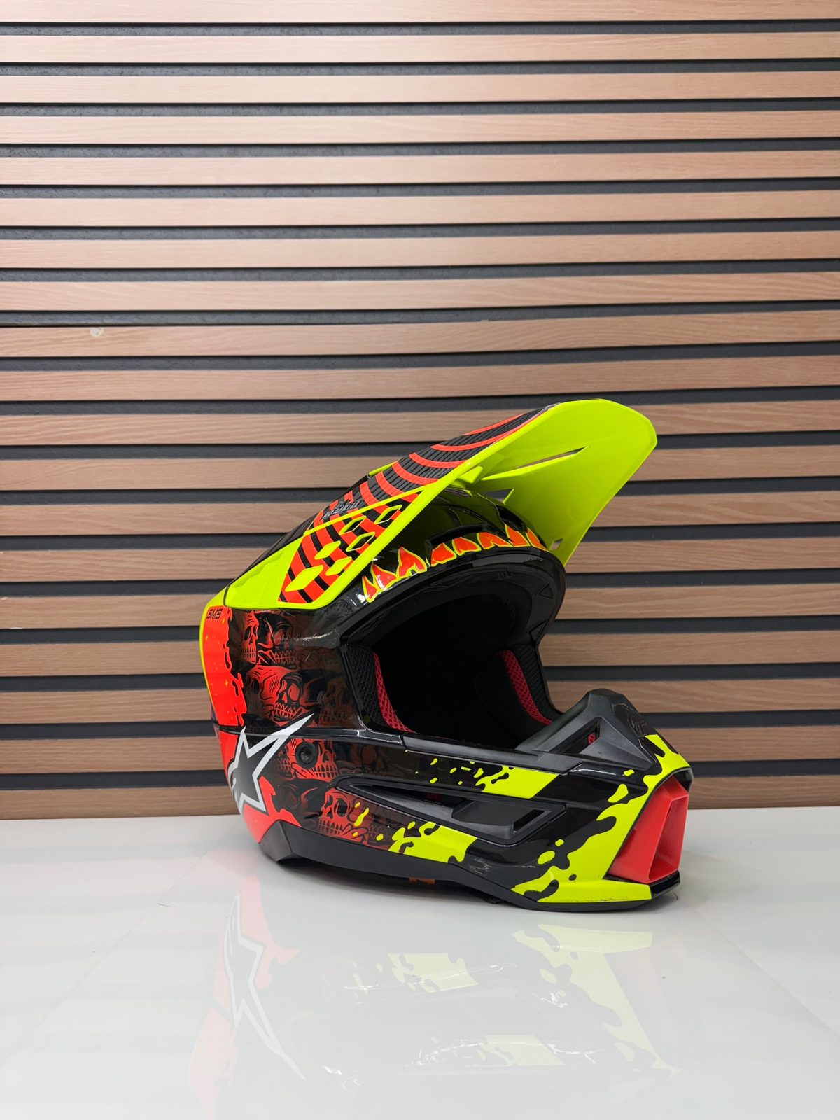 Alpinestars Supertech M5 SM5 Helmet Solar Flare Medium MX Offroad DOT ECE