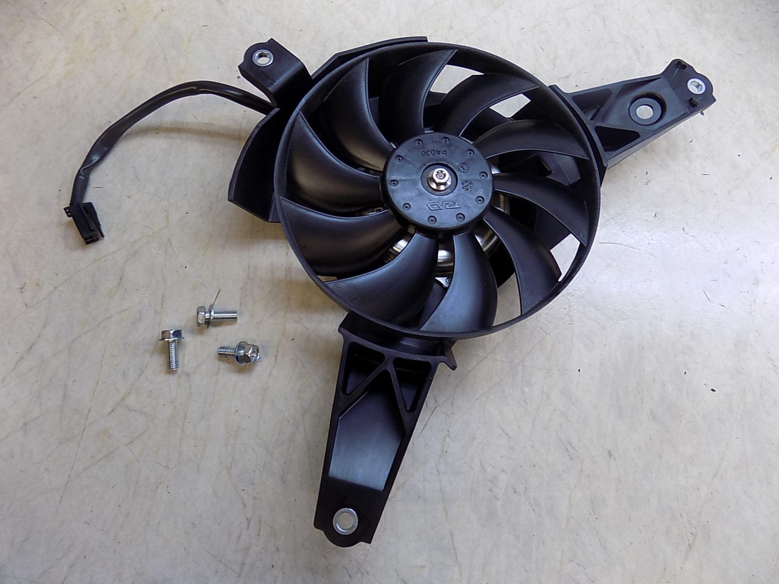 2026 Yamaha Tenere 700 OEM Radiator Cooling Fan with Shroud and Bolts NEW