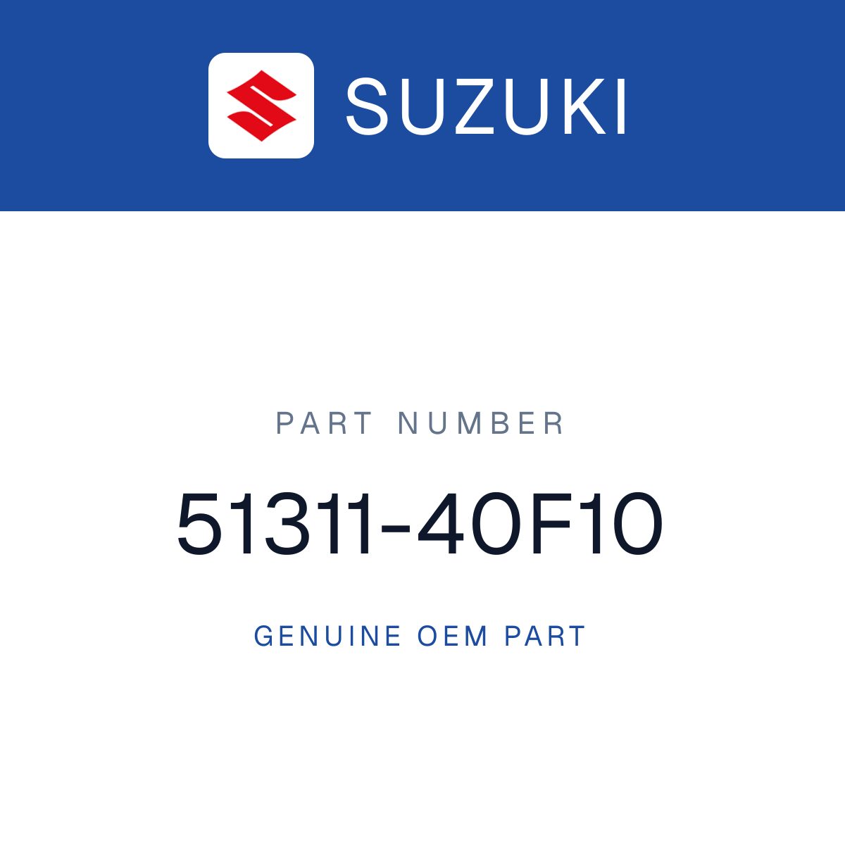 Suzuki OEM Lower Triple Clamp 2003-2004 100 - 51311-40F10 undefined