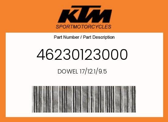 2010-2023 KTM 65 SX Husqvarna TC 65 GasGas MC 65 OEM Dowel Pin 46230123000