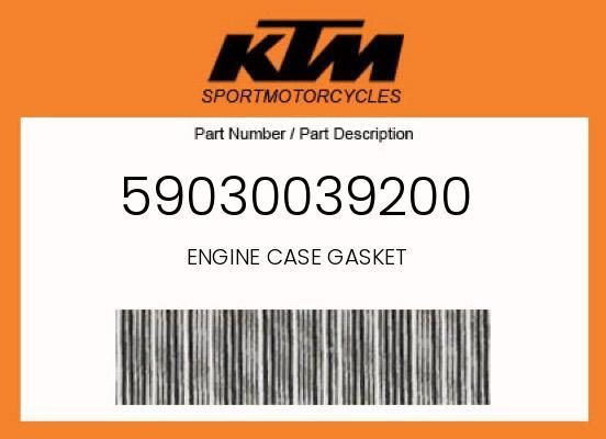 2004-2007 KTM 400 450 525 EXC XC OEM Engine Case Gasket 59030039200