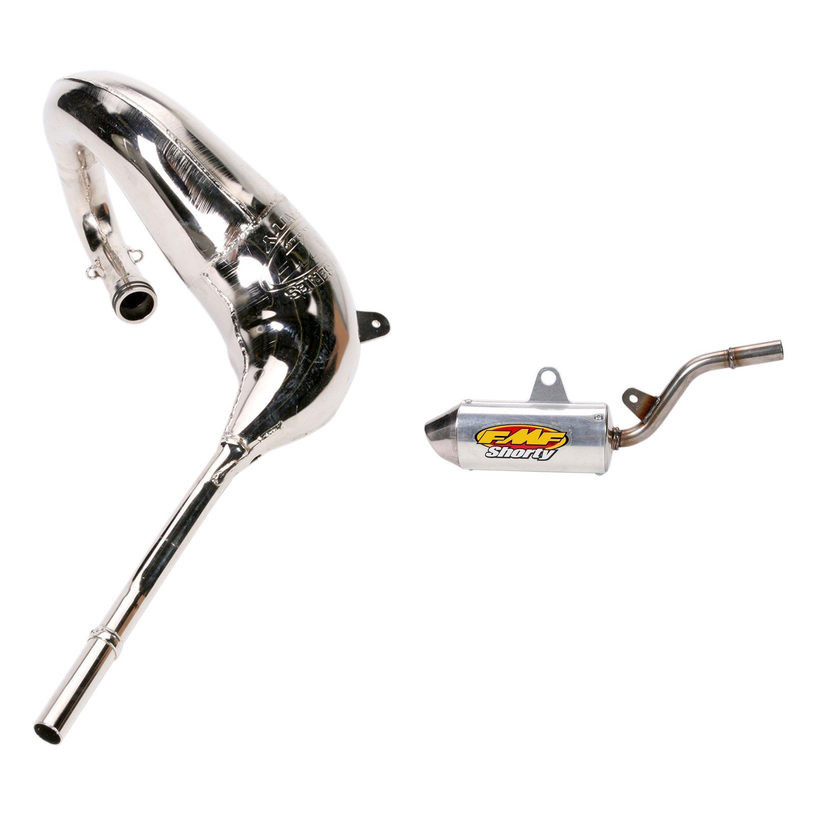 FMF Fatty Exhaust Pipe PowerCore 2 Shorty 1998-2013 Kawasaki KX100 Exhaust Kit