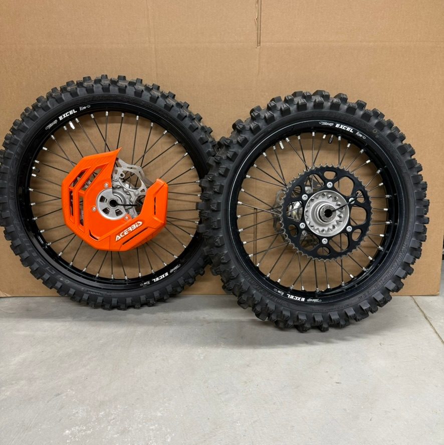 2024 KTM 450 SX-F OEM Rear Wheel Excel Rim Hub with Sprocket Rotor and Tire