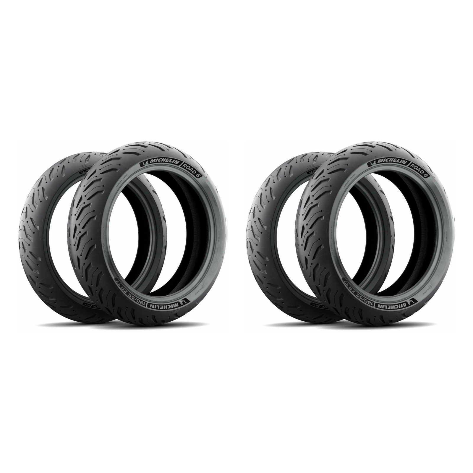 Michelin Road 6 GT Radial Tubeless Front 120/70ZR17 Rear 190/55ZR17 Tire Set